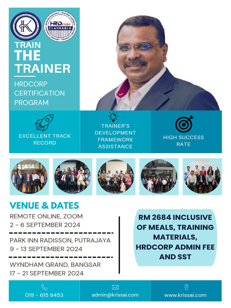 Train The Trainer Hrdcorp Certification Program September 2024 Pdf