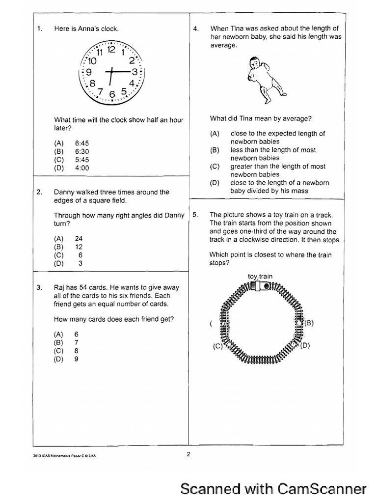 Icas Math C 2013 | PDF