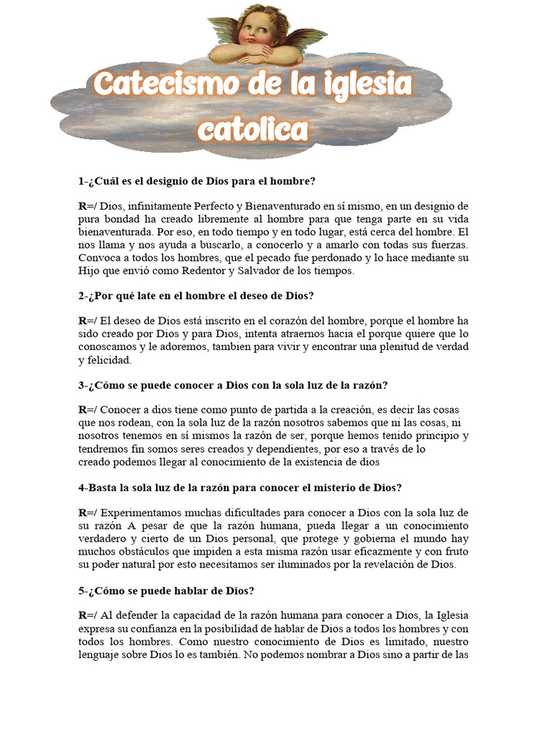 Catecismo de La Iglesia Catolica | PDF