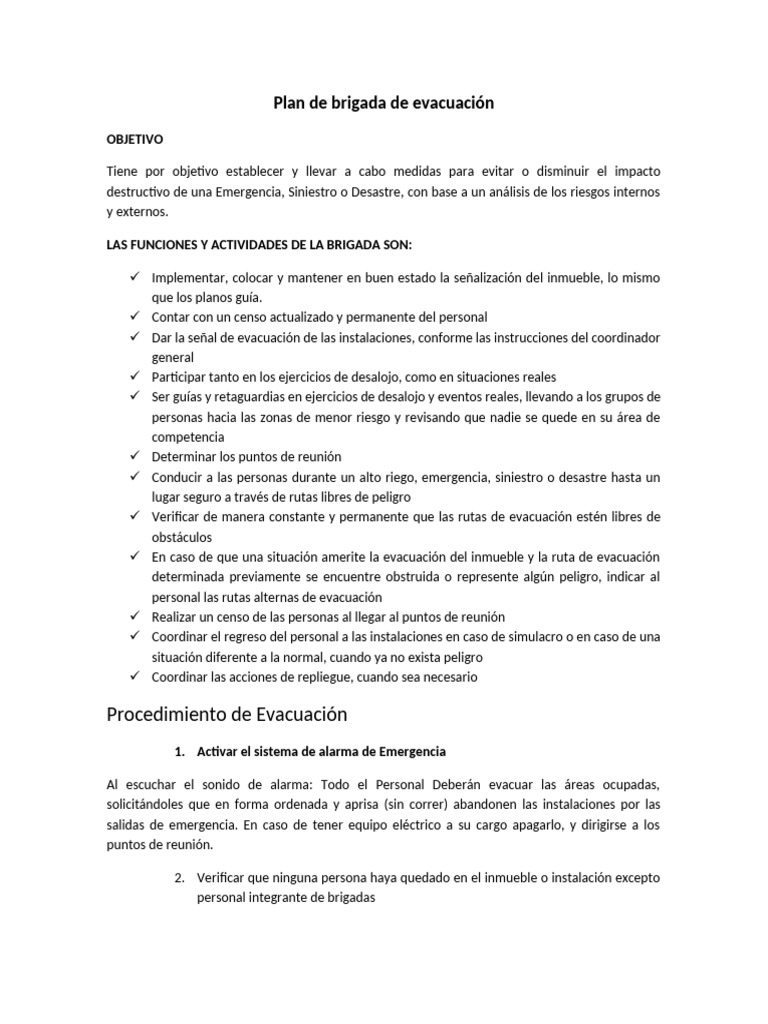 Plan de Evacuación y Seguridad Laboral | PDF | Defensa Civil | Tecnología