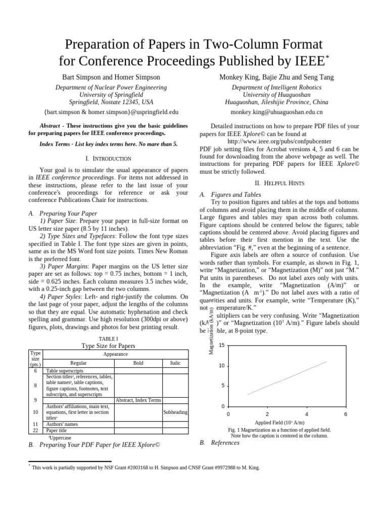 Ieee Conference Paper Template PDF