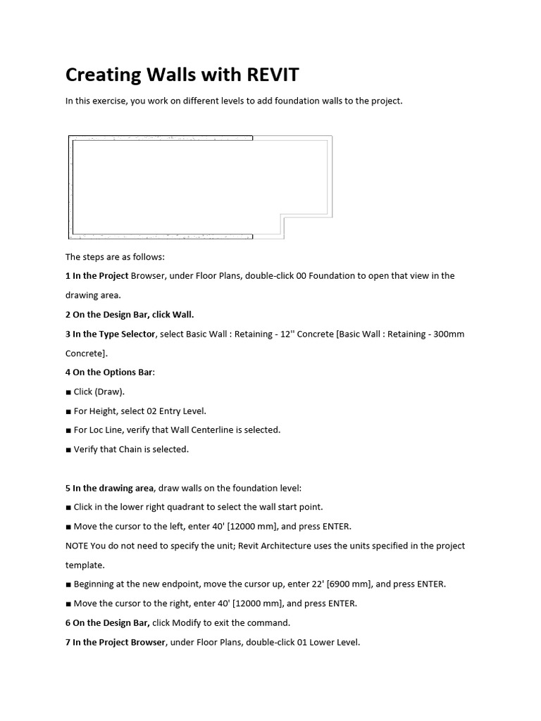 Revit Creating Walls | PDF