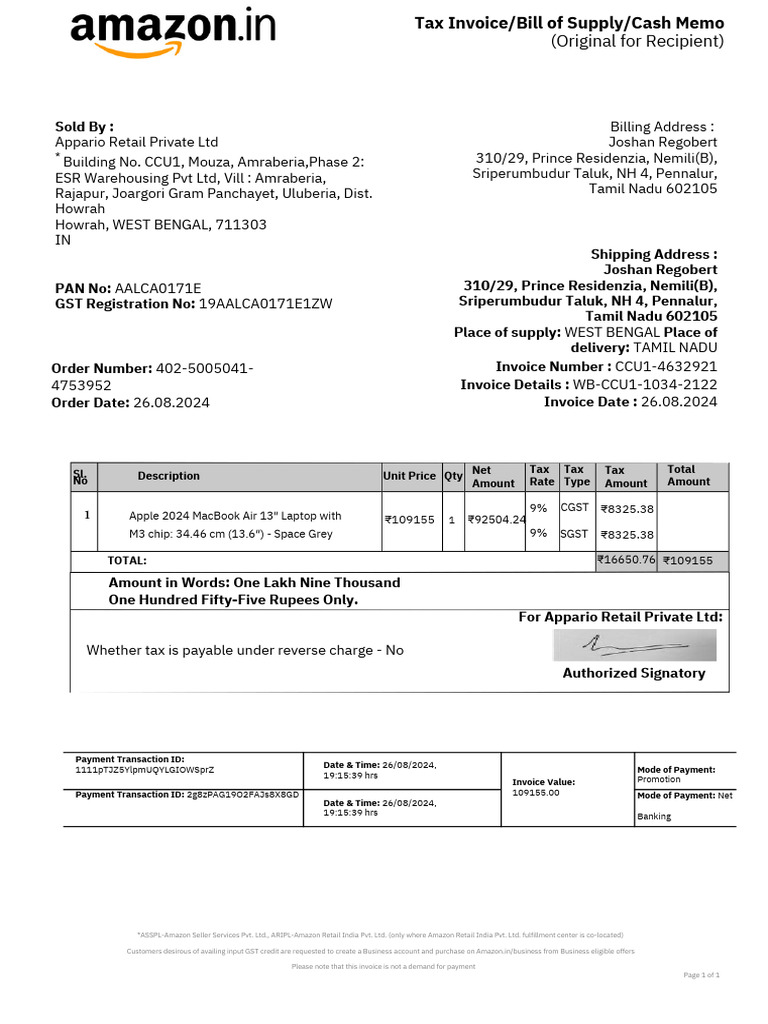 Invoice - PDF 20240827 101214 0000 | PDF | Invoice | Value Added Tax