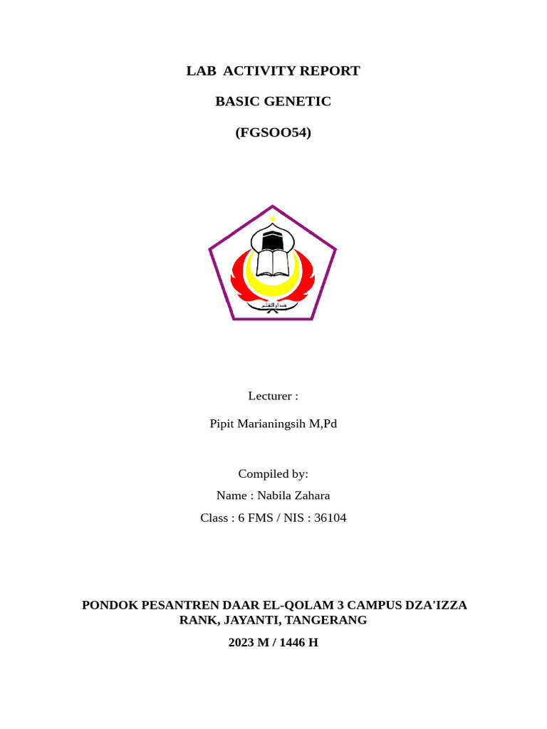 Lab Activity Report Pdf