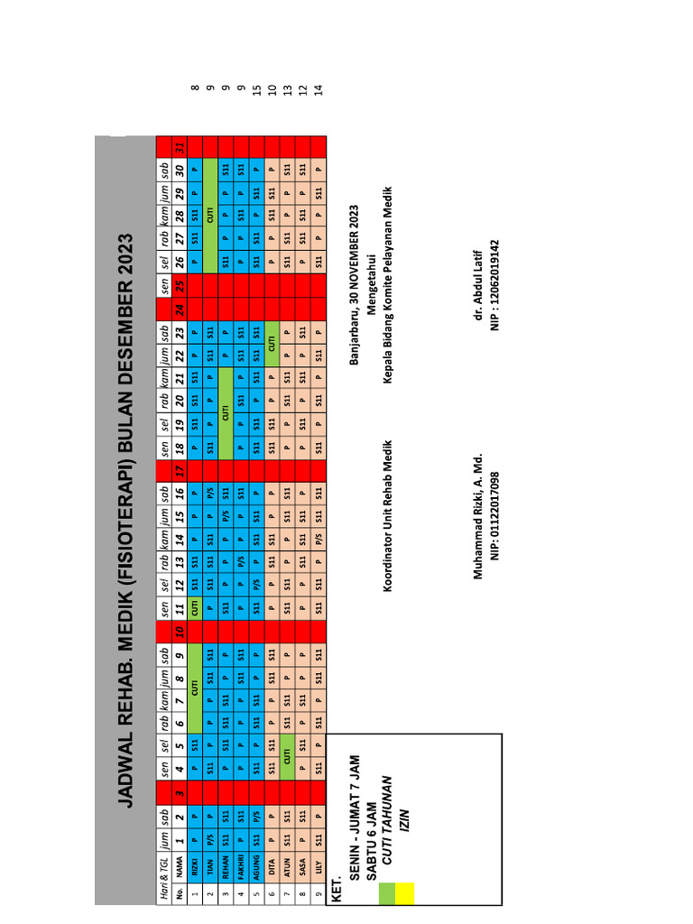 Jadwal Desember 2023 Pdf