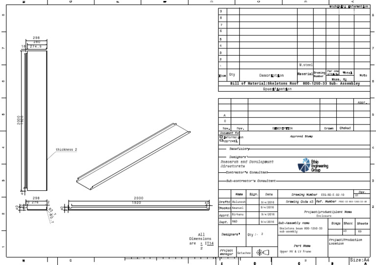 Upper HV & LV Frame | PDF