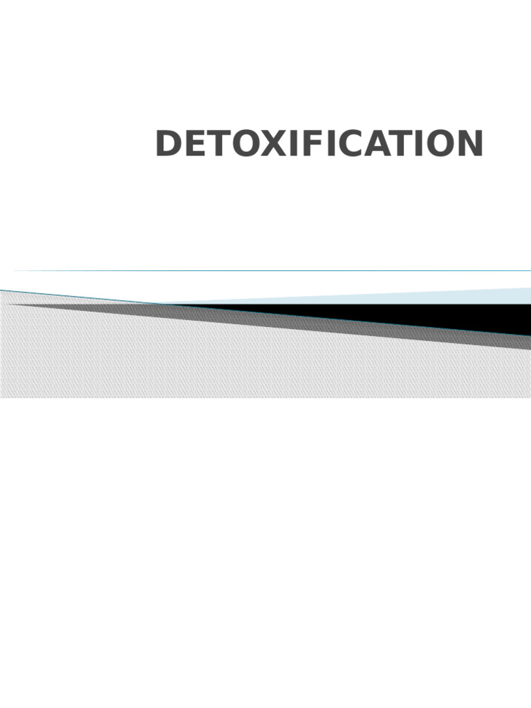 Detoxification | PDF
