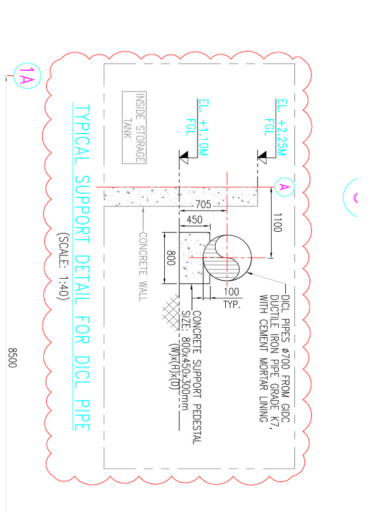 RCC Pedestal For 700mm Dia Pipe | PDF