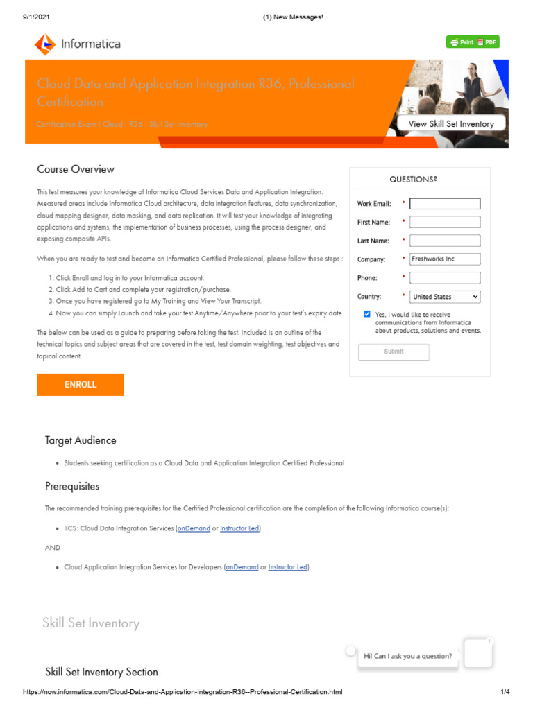 Cloud Data and Application Integration R36, Professional Certification ...