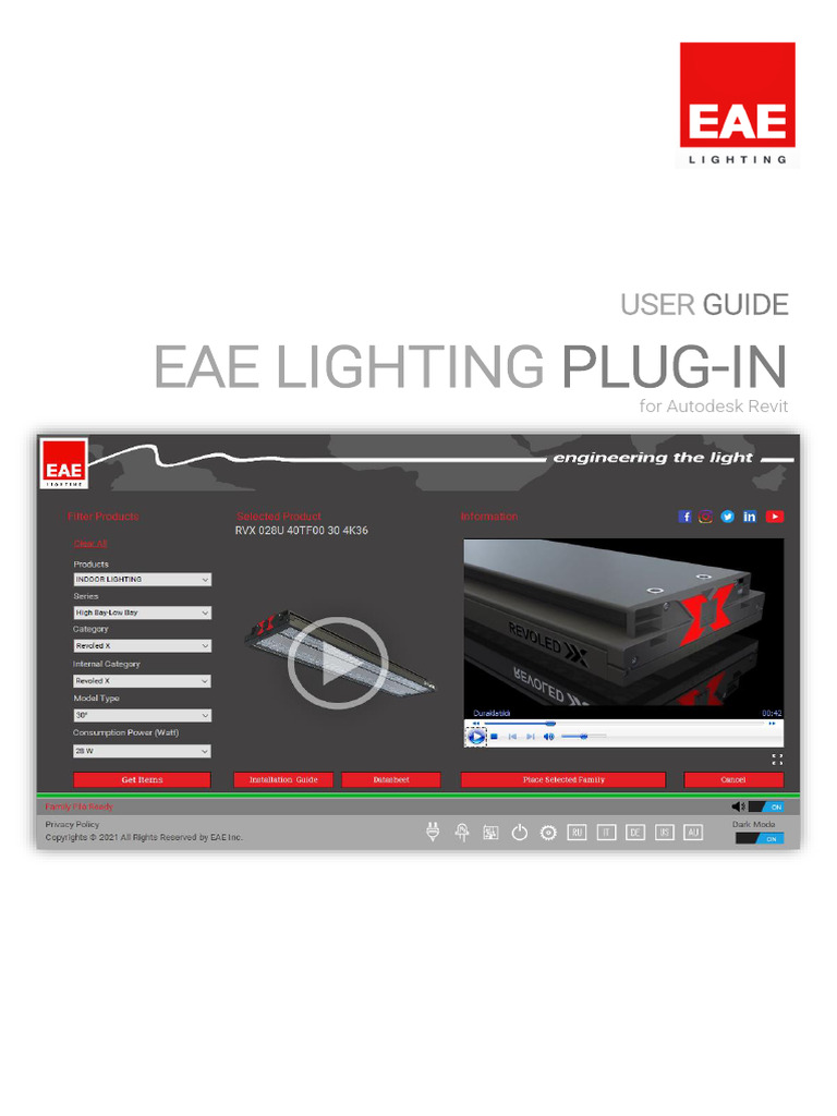Eae Lighting Plug in User Guide | PDF