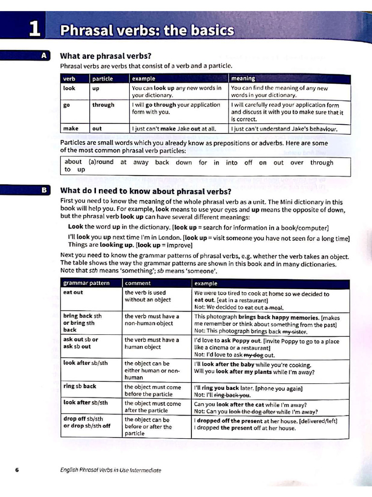 Phrasal Verbs in Use - U1,2,3 | PDF