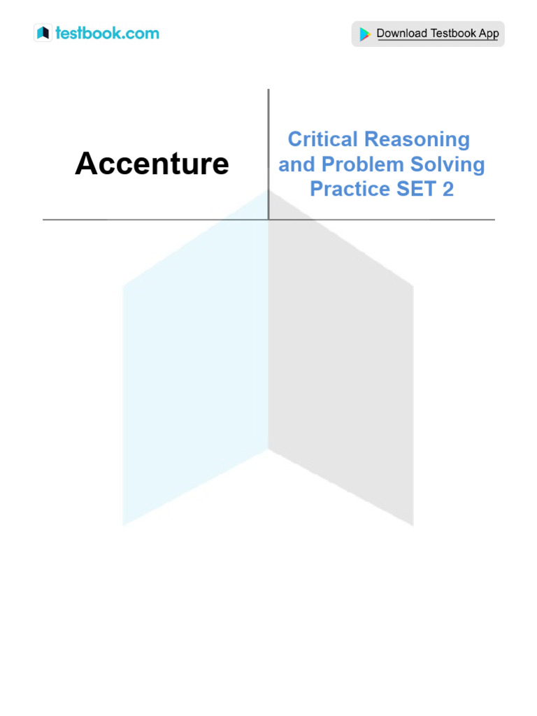 Accenture Critical Reasoning and Problem Solving Practice Set 2 ...