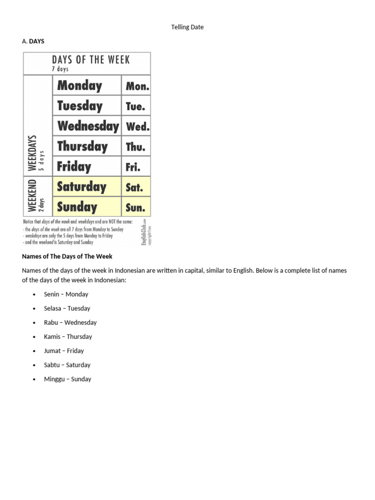 Kelas 7 - Telling Date and Time | PDF