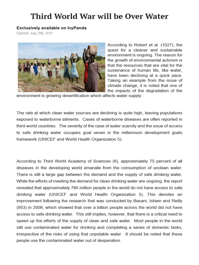 Third World War Will Be Over Water | PDF