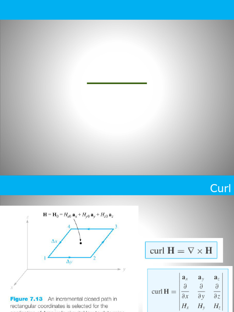 Understanding Curl in Steady Magnetic Fields | PDF | Flux | Magnetic Field