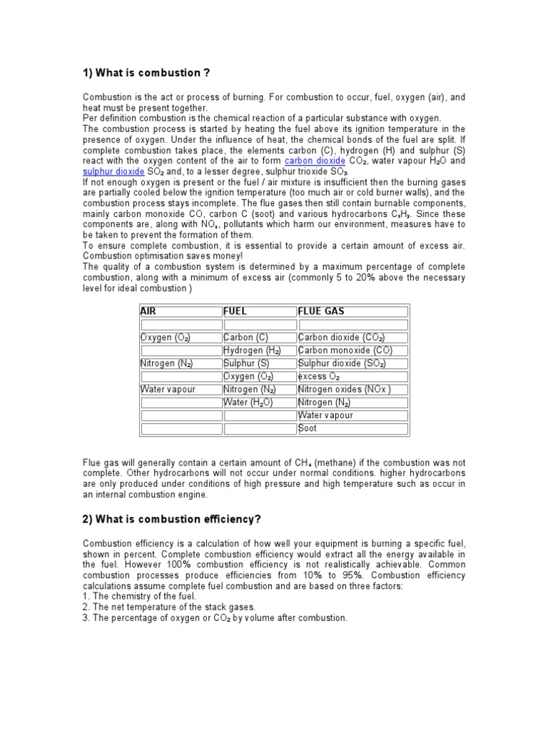 Flue Gas Analysis | PDF | Chimney | Combustion