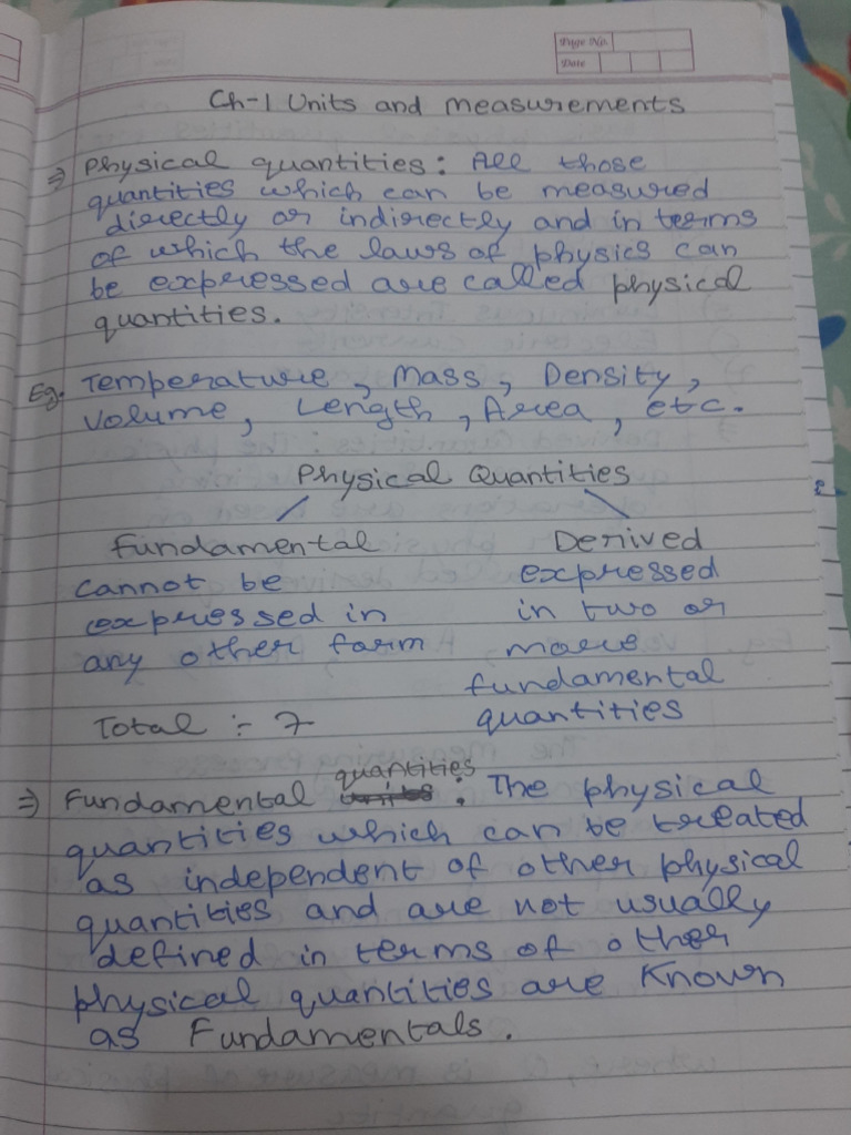Physics CH 1 | PDF