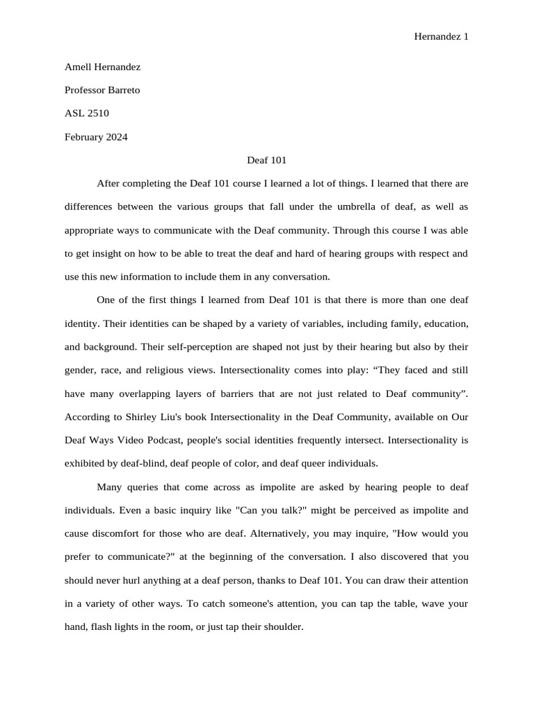 Deaf 101 Pdf