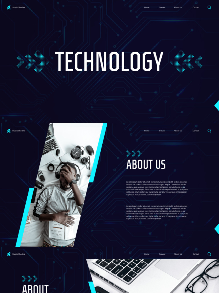 Blue Futuristic Technology Presentation | PDF