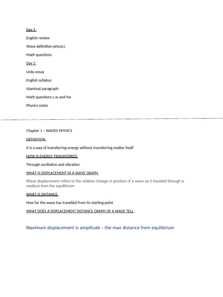 Physics Waves and Thermal Expansion Work | PDF