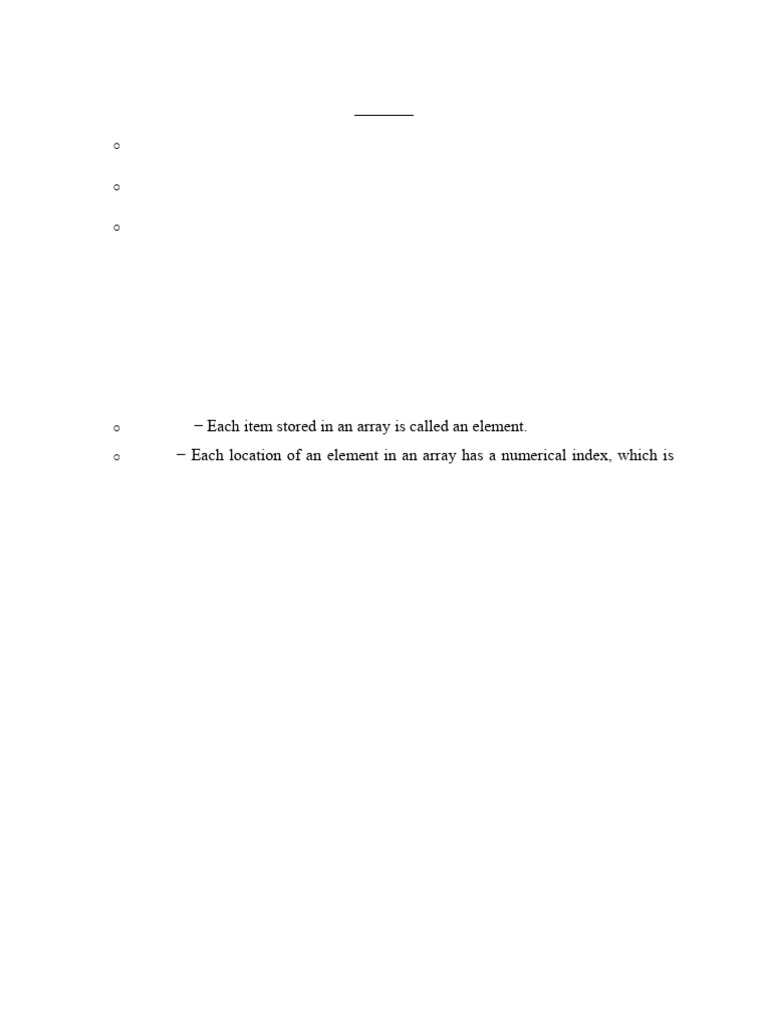 Arrays in data structures pdf