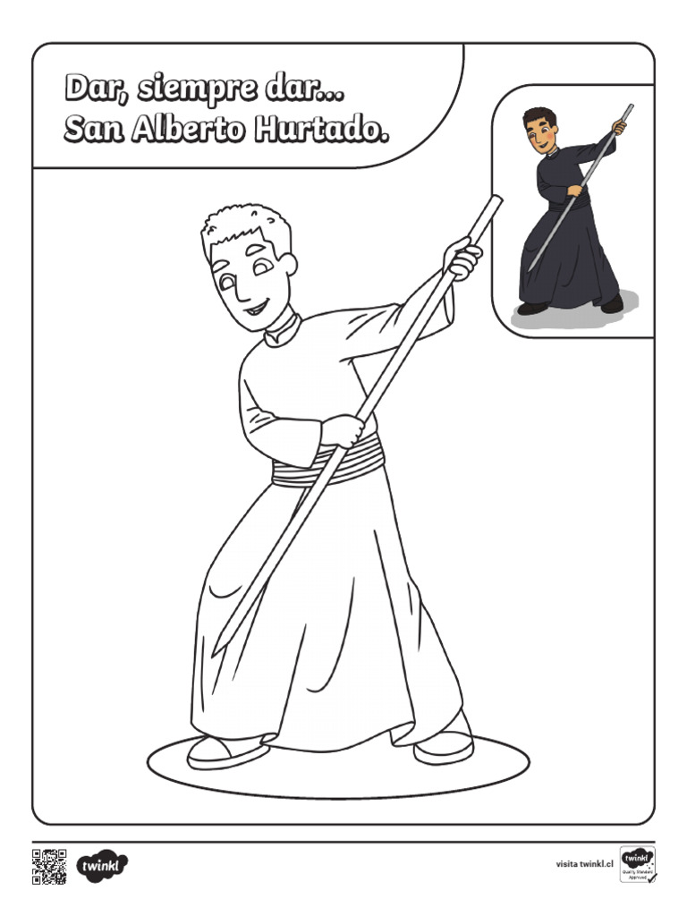 hojas-para-colorear-san-alberto-hurtado_ | PDF