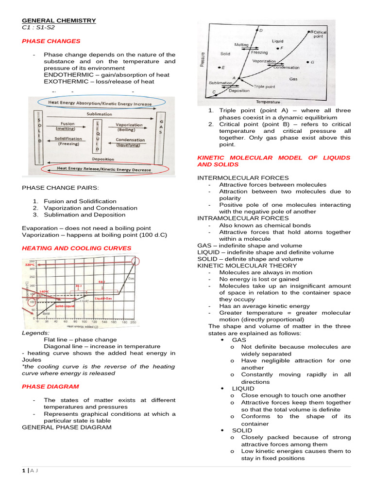 Understanding Phase Changes in Chemistry | PDF | Intermolecular Force ...