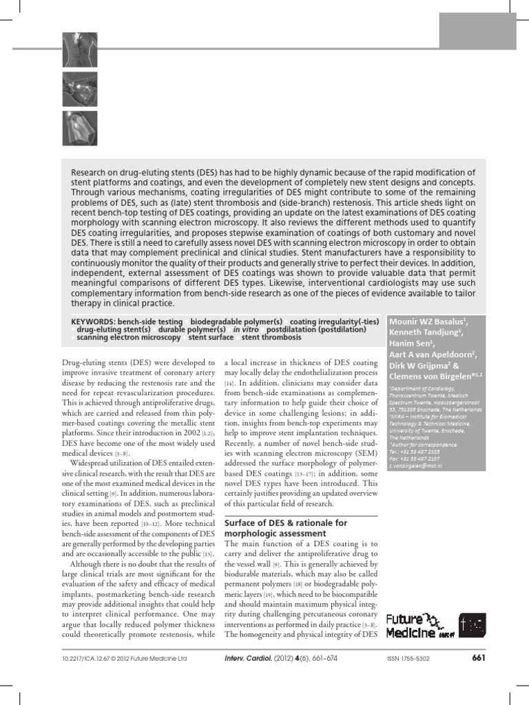 Recent Insights From Scanning Electron Microscopic Assessment of ...