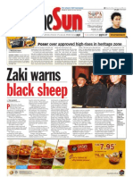 The Sun 2008-10-30 Page01: Zaki Warns Black Sheep