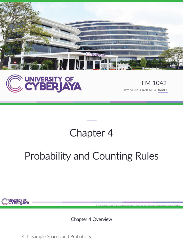 Probability and Counting Rules Guide | PDF | Probability | Probability ...