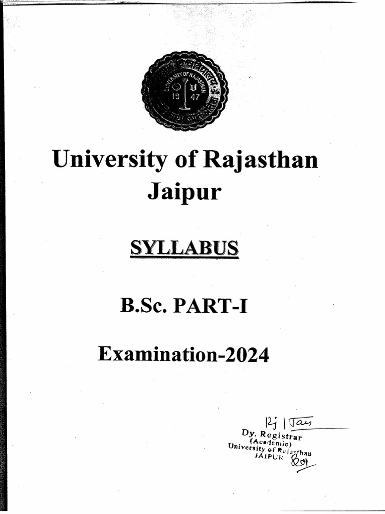 B.Sc. Part I | PDF