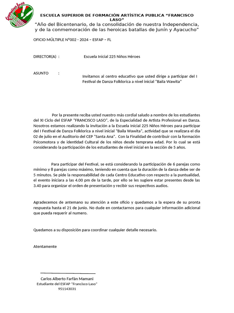 Oficio m ltiple n 002 escuela inicial 225 ni os h roes pdf