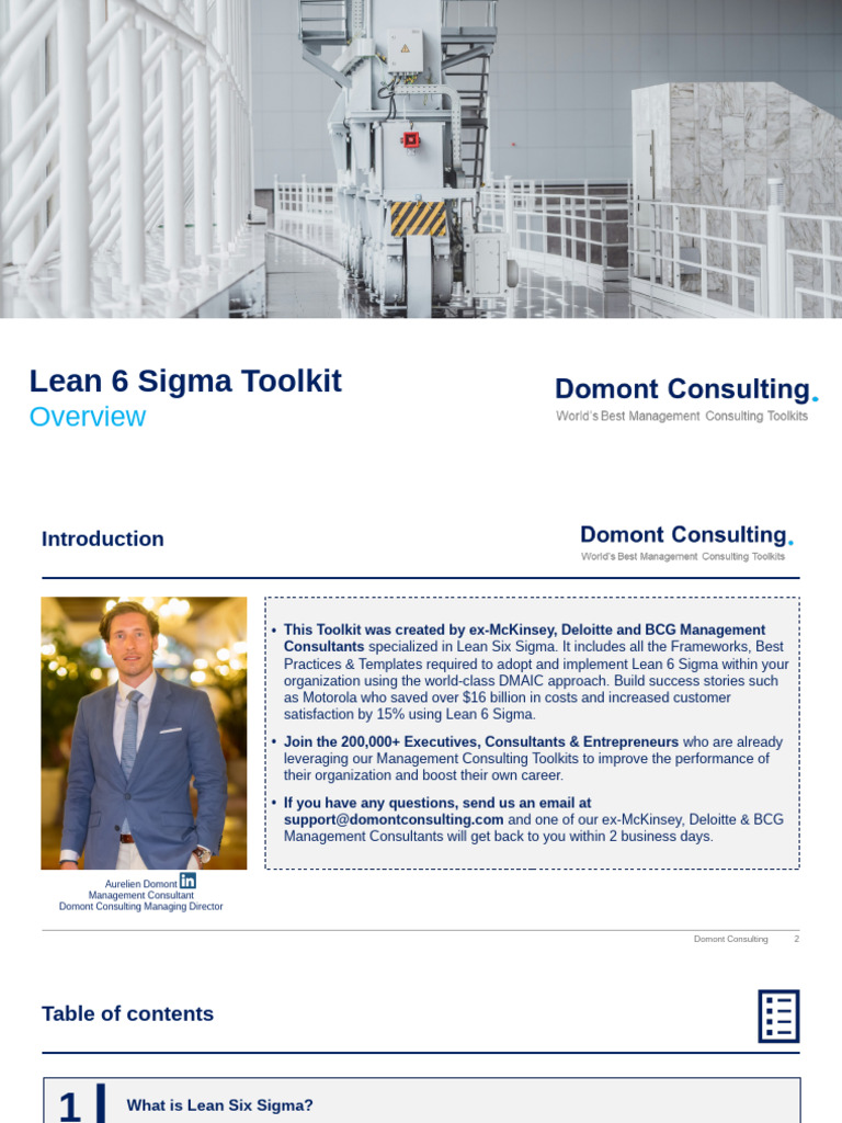 Lean Six Sigma Toolkit Overview | PDF | Six Sigma | Lean Manufacturing