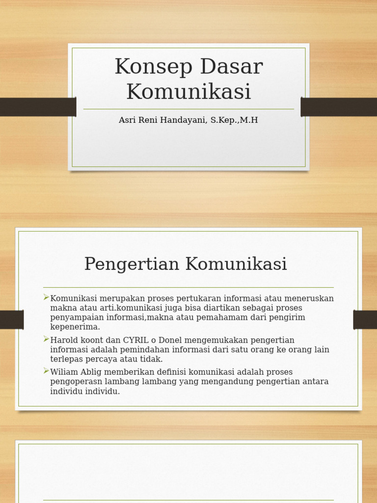 Konsep Dasar Komunikasi Pdf
