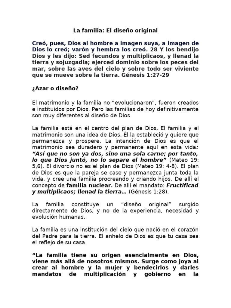 La Familia El Diseño Original Pdf