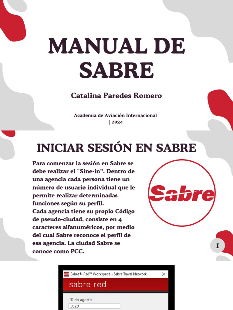 Manual de Sabre | PDF