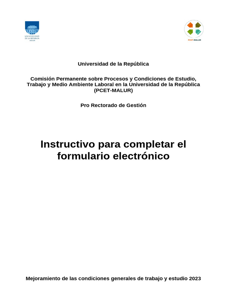 Instructivo 2023 llamado 2023 pdf