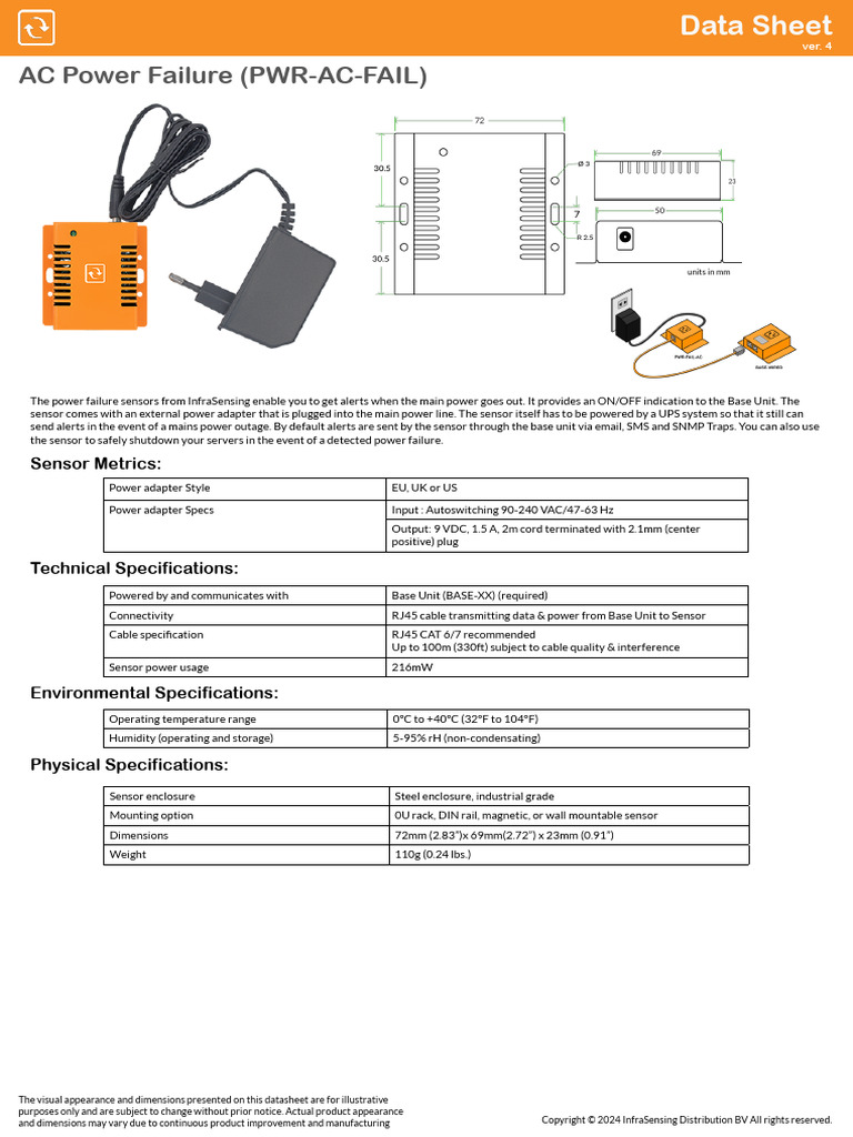 Datasheet PWR Ac Fail 1 | PDF