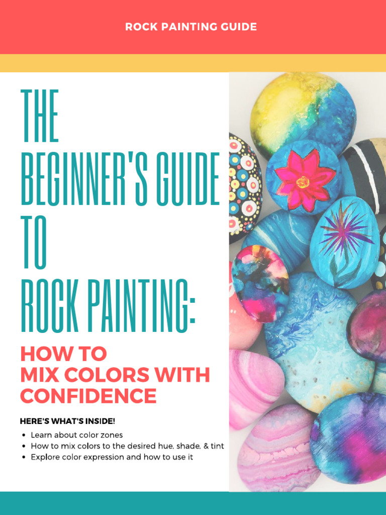 Beginner's Rock Painting Color Guide | PDF | Color | Hue