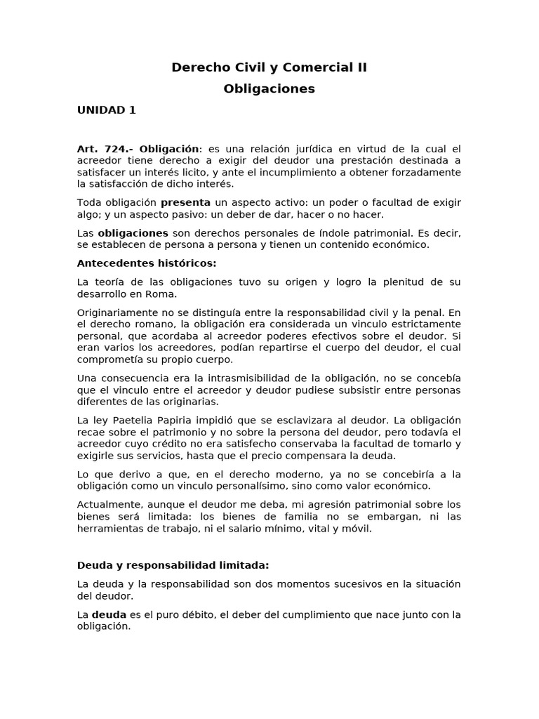 Derecho Civil y Comercial II | PDF