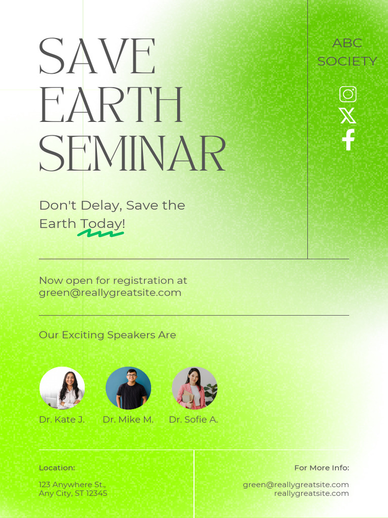 Save Earth Poster Pdf