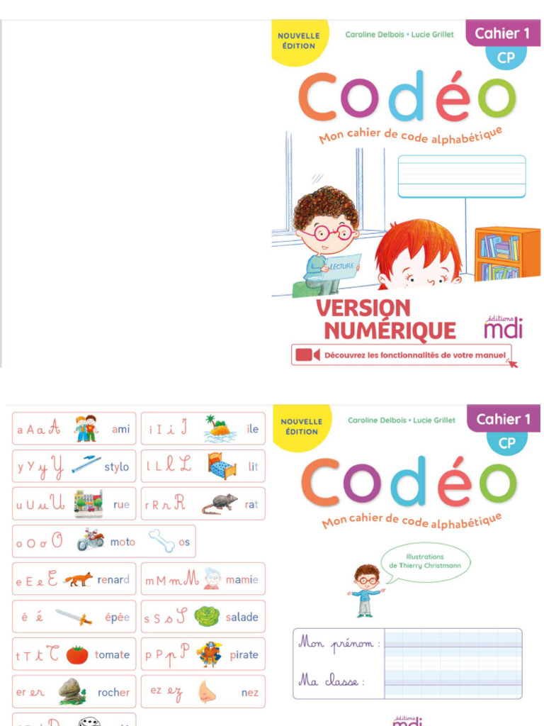 Cahier 1 - Codéo CP | PDF
