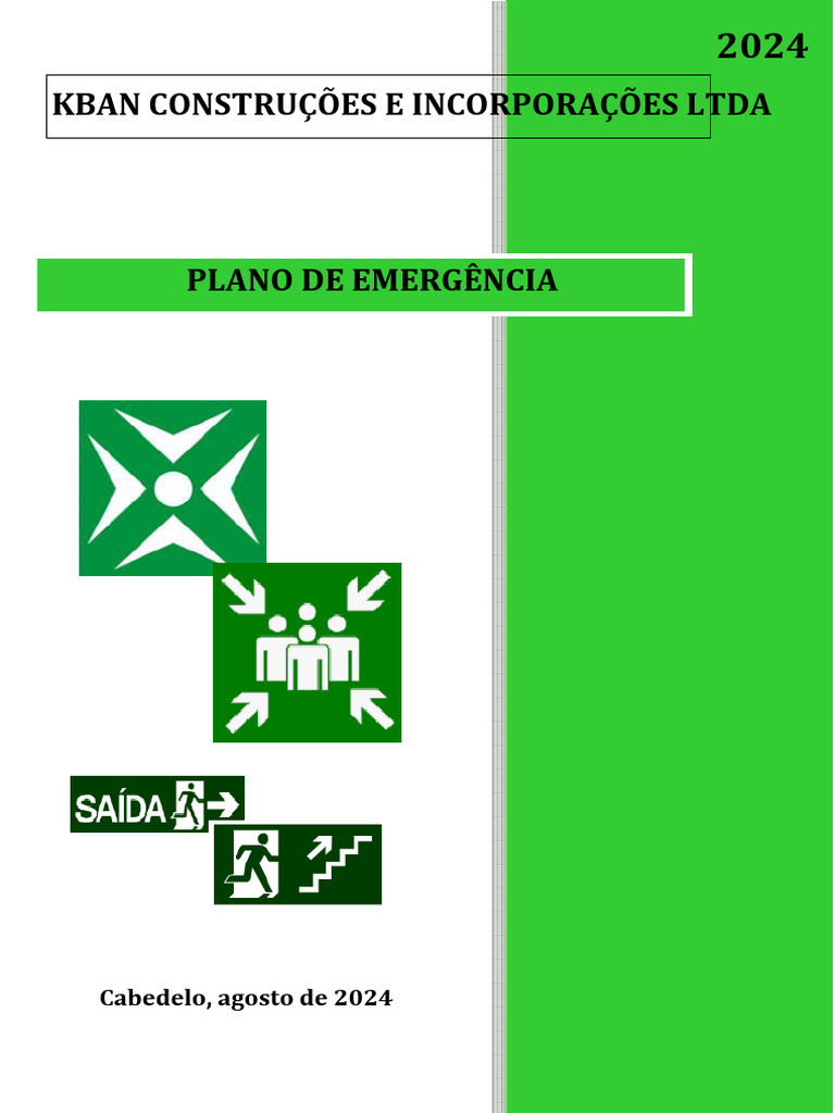 Plano de Emergência Kban 2024 | PDF