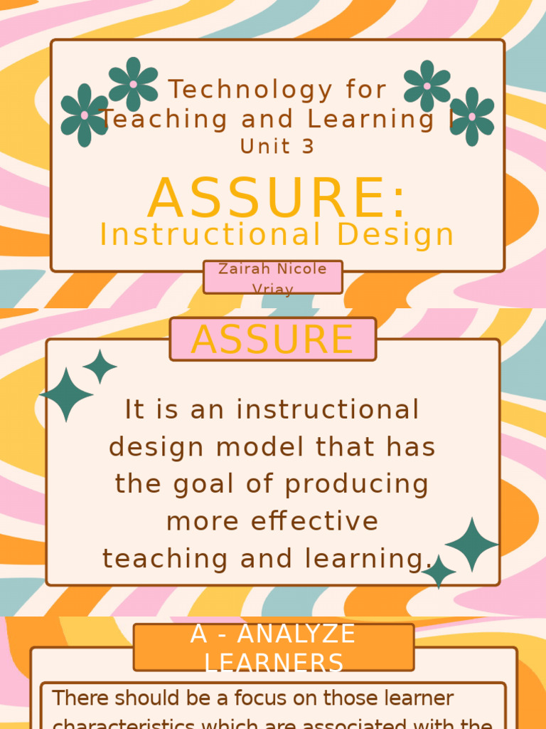 ASSURE Model | PDF | Learning | Instructional Design