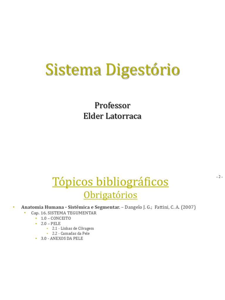 Anatomia Sistema Digestório Pdf