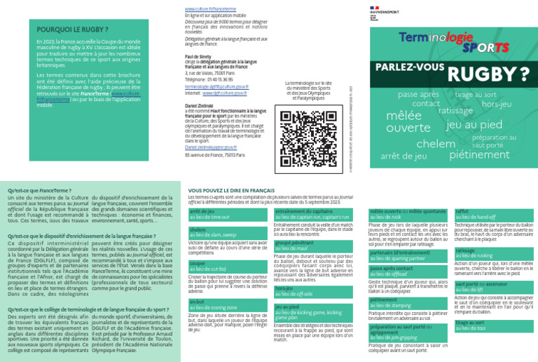 Parlez Vous Rugby | PDF