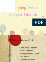 Sikap Yang Sesuai Dengan Hukum