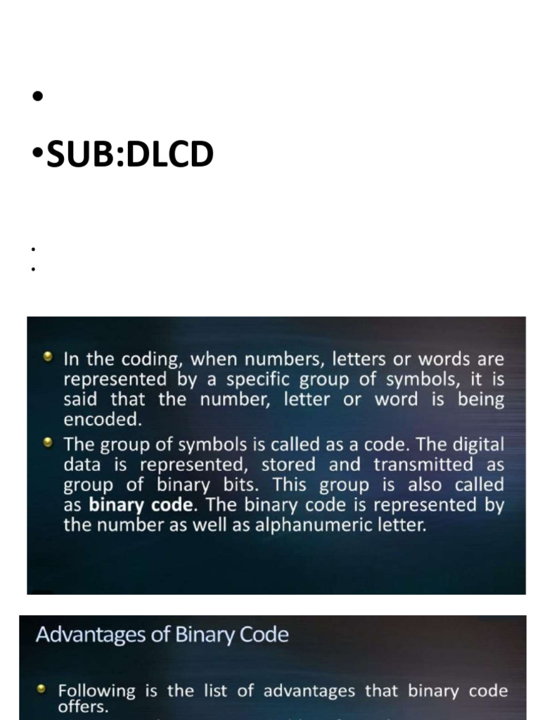 Binary Codes | PDF