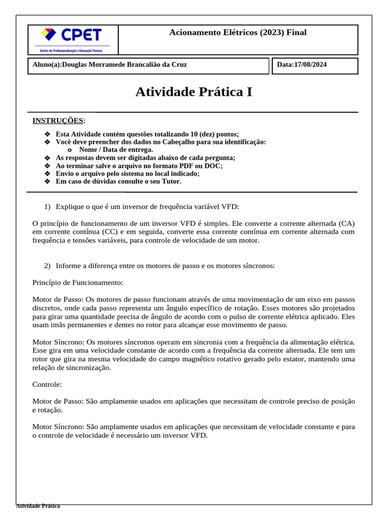 Atividade Pratica FINAL | PDF