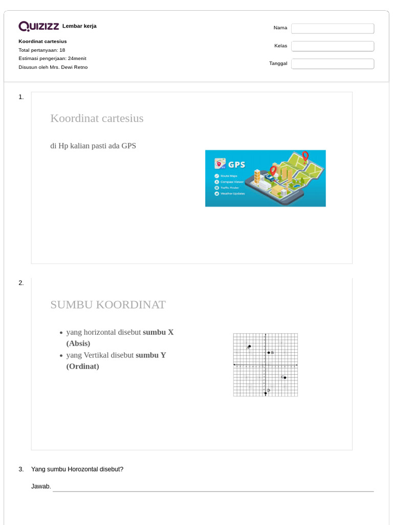 Koordinat Cartesius.11 | PDF